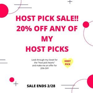 20% ANY OF MY HOST PICKS!!